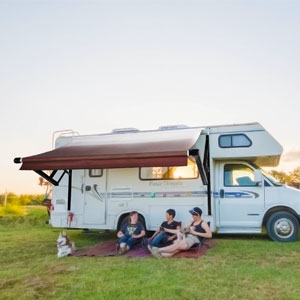 The RV automatic awning is a great invention！
